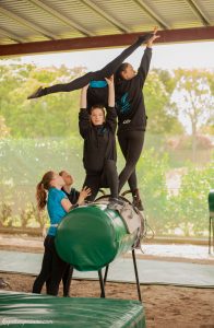 Kapiti Vaulting Team Barrel Training